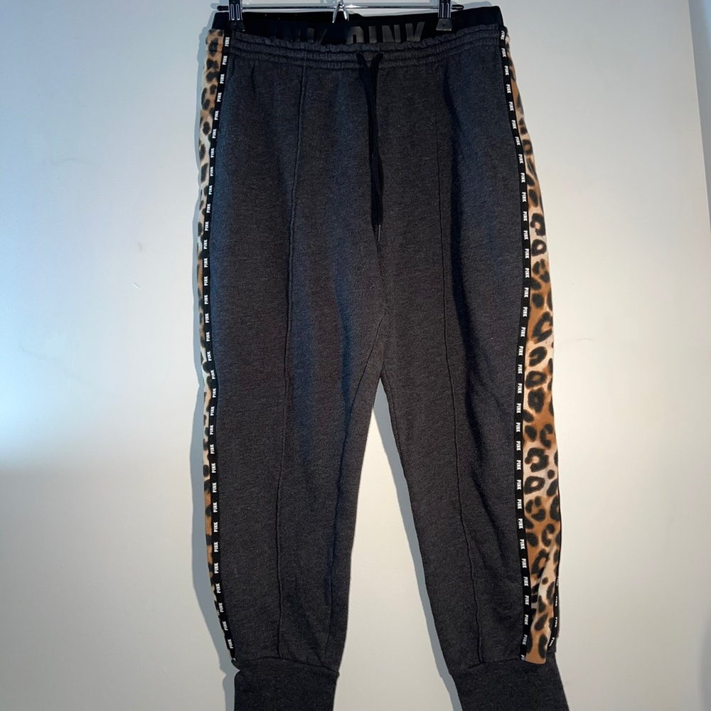 VS Pink Leopard and Grey Joggers